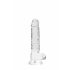 REALROCK - transparante realistische dildo - helder (17cm)