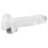 REALROCK - transparante realistische dildo - helder (17cm)