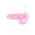 REALROCK - doorzichtige realistisch dildo - roze (19cm)