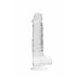 REALROCK - doorschijnende realistische dildo - helder (19cm)