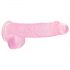 REALROCK - doorzichtige realistische dildo - roze (15cm)