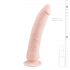 Easytoys - siliconen dildo met zuignap (21cm) - naturel