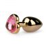 Easytoys Metal No.3 - anale plug - goud-roze (2,5 cm)