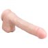 Easytoys - Grote Dildo met Zuignap en Ballen (29,5cm) - Naturel