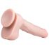 Easytoys - Grote Dildo met Zuignap en Ballen (29,5cm) - Naturel