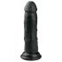 Easytoys - realistische dildo met zuignap (15,5 cm) - zwart