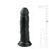 Easytoys - realistische dildo met zuignap (15,5 cm) - zwart