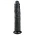 Easytoys - extra grote dildo met zuignap (28,5 cm) - zwart