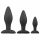 Easytoys Raket - anale dildo set - zwart (3-delig)