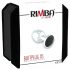 Rimba XS - metalen anaalplug met zwarte steen (zilver)