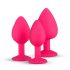 Easytoys Diamond - anaal plug set (pink)