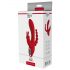 Rode Revolutie Hera - draadloze waterdichte 3-armige vibrator (rood)