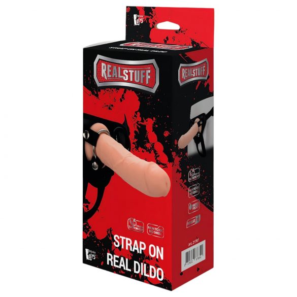 RealStuff Strap-On - levensechte, vastklikbare dildo (natuurlijk)