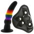 Colorful Love - strap-on dildo (kleurrijk)