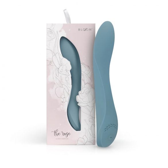 Bloom Rose - oplaadbare siliconen G-spot vibrator (turkoois)