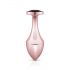 Rosy Gold Butt Plug - anaal plug met zwarte steen (rosegoud)