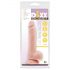 Mr. Dixx 7.6 - zuignap dildo met ballen - naturel (19,5 cm)