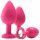 Flirts anale trainingskit - anale plug set (3 stuks) - roze