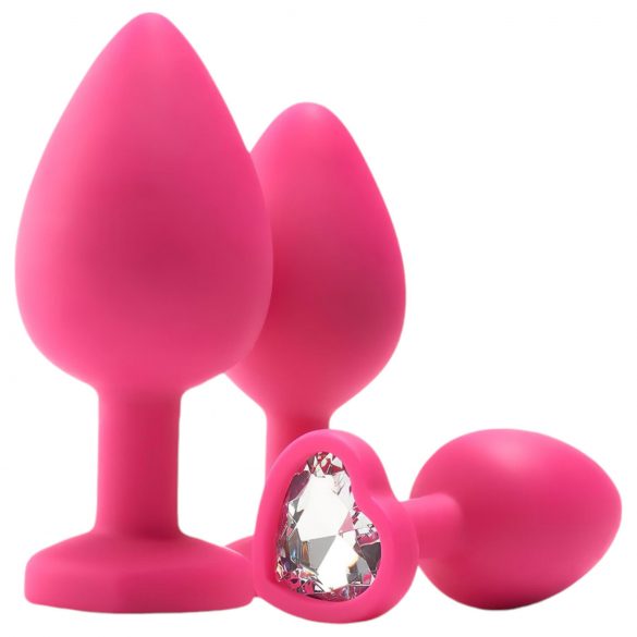 Flirts anale trainingskit - anale plug set (3 stuks) - roze