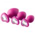 Flirts anale trainingskit - anale plug set (3 stuks) - roze