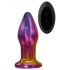 Glamour Glass - kegelvormige, draadloze, glazen anale vibrator (gekleurd)