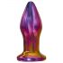 Glamour Glass - kegelvormige, draadloze, glazen anale vibrator (gekleurd)