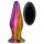 Glamour Glass - kegelvormige, draadloze, glazen anale vibrator (gekleurde)