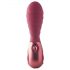 Dinky Jody F. Mini - oplaadbare, geribbelde mini vibrator (rood)