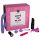 Pleasure Box Liefhebben om te Spelen - vibrator set - 6-delig (roze-paars)