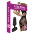 Liefde Plug - mini anale vibrator (zwart)