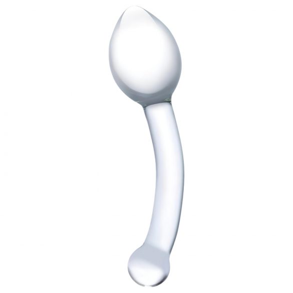 GLAS - glazen anale dubbele dildo (transparant)