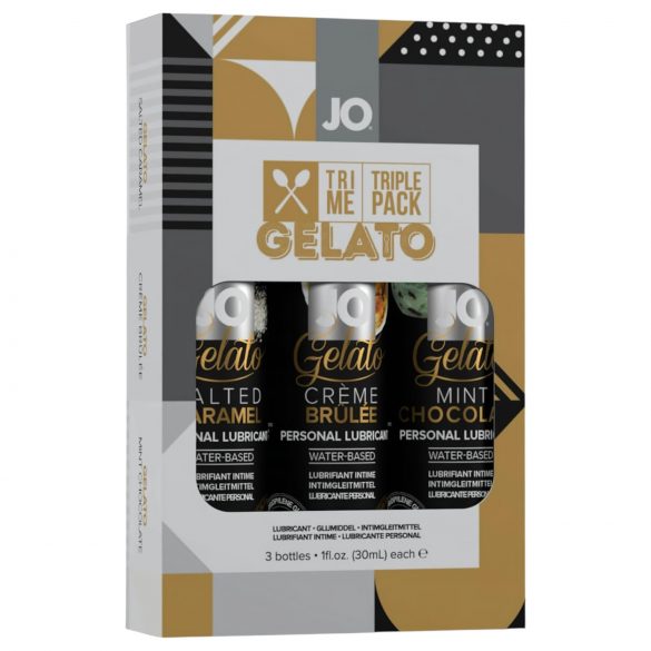 JO System Gelato – gearomatiseerde glijmiddelset (3x30ml)