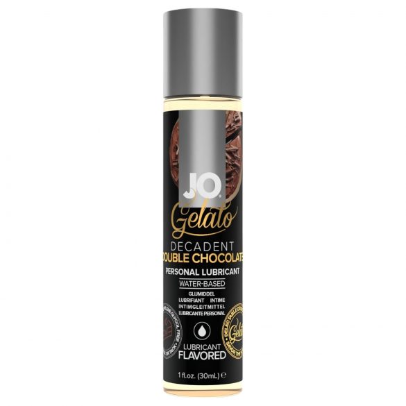 Jo Gelato dubbele chocolade - eetbare, waterbasis glijmiddel (30ml)