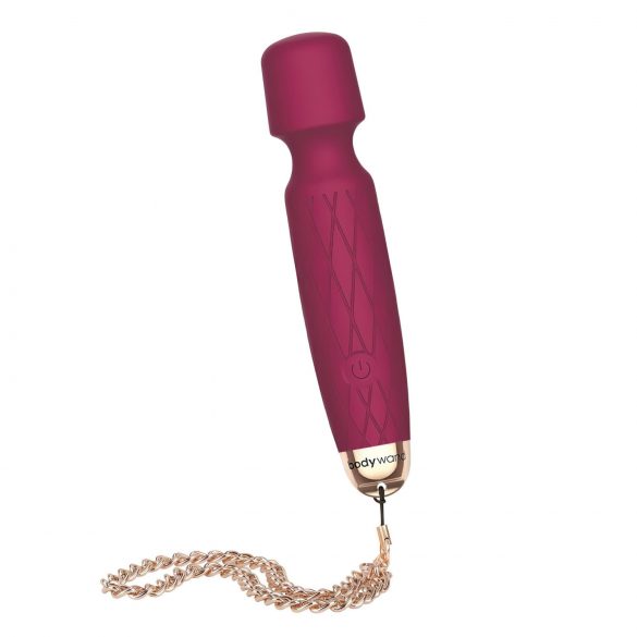 Bodywand Luxe - oplaadbare, mini-massager vibrator (donkerroze)