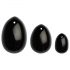 La Gemmes Yoni - Geishaballen set - zwarte obsidiaan (3 stuks)