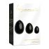 La Gemmes Yoni - Geishaballen set - zwarte obsidiaan (3 stuks)