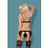 Obsessive 810-SEG-1 - kanten lingerie set (zwart)