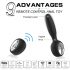 Aixiasia Dylon-Remote - oplaadbare, draadloze anale vibrator (zwart)