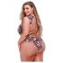 Baci Plus Size - bloemen kanten body