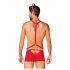 Obsessive Mr Reindy - heren rendier kostuum (3-delig) - rood - L/XL